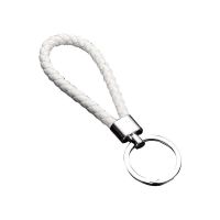 白色麻花扣 几何家族带绳-OPP袋独立包装|创意卡通情侣几何动物钥匙扣挂件可爱恐龙熊猫汽车包包挂饰小礼品