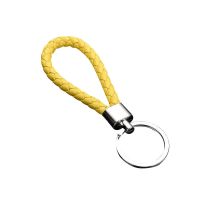 黄色麻花扣 几何家族带绳-OPP袋独立包装|创意卡通情侣几何动物钥匙扣挂件可爱恐龙熊猫汽车包包挂饰小礼品