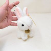 白色|可爱小兔子毛绒玩具儿童礼物生肖兔小挂件钥匙扣包包饰品书包挂饰