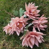 豆沙|冰山雪莲仿真花新款傣族头饰花餐客厅装饰婚庆布景拍摄道具假花