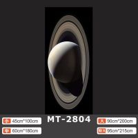 MT-2804 大|简约现代梦幻星球宇航员星空门贴纸整张自粘防水玻璃移门谷仓门贴