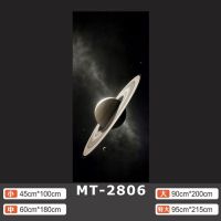 MT-2806 小|简约现代梦幻星球宇航员星空门贴纸整张自粘防水玻璃移门谷仓门贴