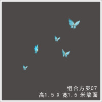 5只小蝴蝶|创意蝴蝶墙面装饰壁挂件玄关过道墙上挂饰铁艺轻奢金属墙饰壁饰