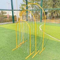 金色三件套+珠子|婚庆道具彩虹路引铁艺几何高山水拱形舞台婚礼花器五彩缤纷路