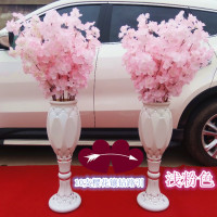 镶钻花瓶路引（浅粉色）|新款欧式花瓶路引镶钻樱花路引防摔包破损婚庆道具樱花罗马柱路引