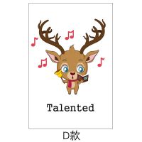 D款 30x60cm|窗户浴室客厅移门卫生间厕所静电磨砂玻璃贴纸 贴膜 卡通贴纸