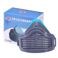 蓝色 硅胶口罩+100片3701配件棉|1502硅胶防尘口罩面具工业粉尘打磨煤矿3701过滤棉防尘面具