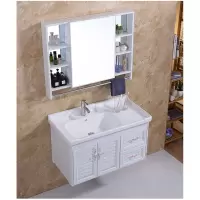 太空铝合金浴室柜组合小户型卫生间洗涮台藤印象简约现代洗面脸盆洗漱台