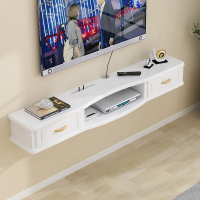 墙上电视柜壁挂式藤印象挂柜小户型客厅影视背景墙卧室悬挂窄机顶盒架吊柜