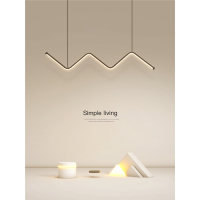 创意吊灯 餐厅灯现代简约北欧线性办公室温特雷特设计师书房客厅灯灯具