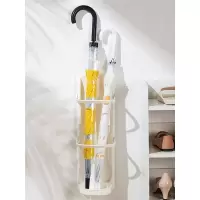 放雨伞收纳架挂墙门口家用小伞桶藤印象沥水架创意壁挂式架子进门雨具筒
