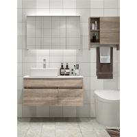 北欧台上盆浴室柜卫生间藤印象洗漱台简约现代卫浴柜洗脸盆洗手盆柜组合