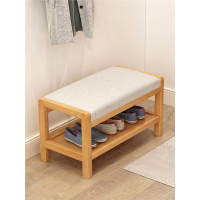 木换鞋凳家用软包坐垫藤印象门口简约鞋架凳入户可坐穿鞋凳进门小鞋柜