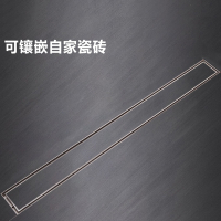 潜水艇(submarine)大师地漏长方形地漏不锈钢加长隐形地漏淋浴房地漏大排量