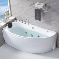 恒温浴缸家用小户型卫生间弧形成人藤印象按摩加热亚克力泡泡浴家庭浴缸