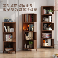 藤印象落地客厅新中式拐角收纳柜子木卧室置物架三角形酒柜角柜墙角柜