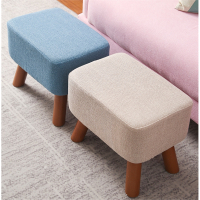 藤印象小凳子木加高皮凳方凳创意时尚换鞋凳时尚布艺沙发矮凳板凳脚凳