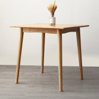 北欧白橡木樱桃木木方桌日式小户型原木简约正方形家用餐桌椅