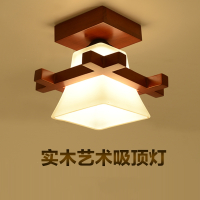 新中式吸顶灯木阳台过道走廊灯玄关灯红木复古客厅灯卧室中国风