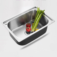 藤印象水槽304不锈钢大小单槽厨房洗菜盆洗碗池洗手盆单盘