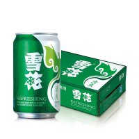 雪花啤酒(Snowbeer)8度清爽 330ml*24听 整箱装