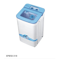 扬子XPB50-318蓝色洗脱一体迷你母婴单桶半自动洗衣机
