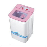 扬子XPB50-318透明粉洗脱一体迷你母婴单桶半自动洗衣机