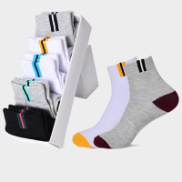 10双中袜男潮袜子混纺防臭吸汗四季运动底川床袿子祙子癕末沫子