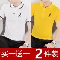 男士t恤短袖polo衫男衣服韩版潮学生青少年上衣翻领体恤男装夏