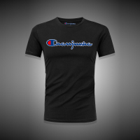 夏2020新款短袖t恤男士圆领修身印花大码白色半袖体恤衫潮