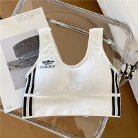 美背内衣女无钢圈文胸学生高中少女吊带抹胸裹胸运动背心网红