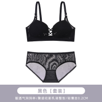 内衣女无钢圈缩胸聚拢bra大胸显小超薄款大码文胸罩无痕透气夏bra