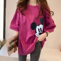 纯色2021夏季白色t恤女短袖宽松韩版圆领上衣服大码女装体恤衫