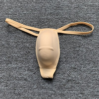 男士罩杯丁字裤青年低腰性感3d立体激凸显大内裤泳裤垫片护垫gay