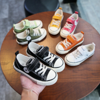 儿童帆布鞋男中大童百搭男童板鞋2021新款女童鞋子春秋季小白布鞋