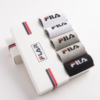 fla菲乐袜子男女纯棉加厚学生袜运动袜秋冬季潮吸汗跑步袜子5双