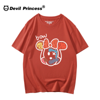 原宿风个性少女涂鸦短袖2021新款女宽松韩版纯棉t恤女夏纯棉半袖