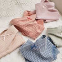 女士内裤女石墨烯棉质档无痕中腰甜美学生少女三角