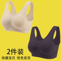 中年妈妈文胸带胸垫棉质背心中年妇女聚拢无钢圈加大码内衣女胸罩