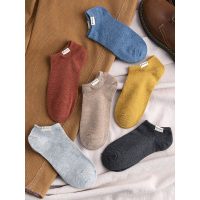 袜子男女短袜低帮浅口夏季纯棉ins潮日系纯色短筒船袜隐形不掉跟