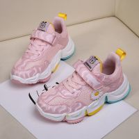 女童鞋春秋新款小女孩子网面透气运动鞋软底防滑休闲跑步鞋