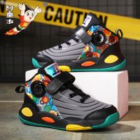 儿童休闲鞋2021春秋季新款男童运动鞋中大童男孩aj篮球鞋