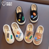 女童帆布鞋2021春季新款儿童一脚蹬软底宝宝鞋男童休闲布鞋