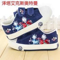 儿童帆布鞋男童鞋2020新款运动鞋球鞋卡通奥特曼板鞋男孩宝宝鞋