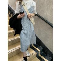 馨帮帮2021春季新款无袖学生甜美显瘦文艺小清新吊带碎花连衣裙女