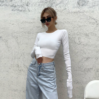 打底衫女装长袖t恤春秋季冬2020新款圆领百搭内搭纯色上衣服ins潮