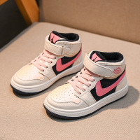 女童运动鞋加绒2020新款秋冬季保暖儿童鞋潮板鞋篮球鞋男童休闲鞋