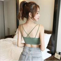 美吊带背心内衣女学生韩版聚拢防下垂薄款大胸显小文胸罩裹胸抹胸