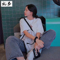 2021新款短袖t恤男上衣简约打底衫情侣纯棉白色男士体恤