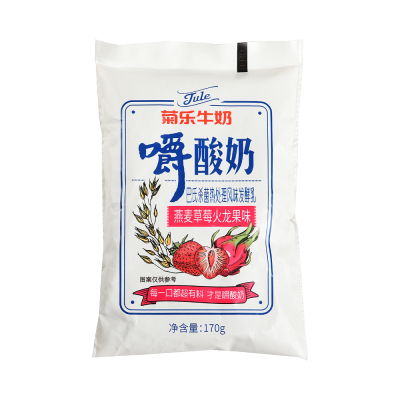 菊乐嚼酸奶燕麦草莓火龙果味170g
